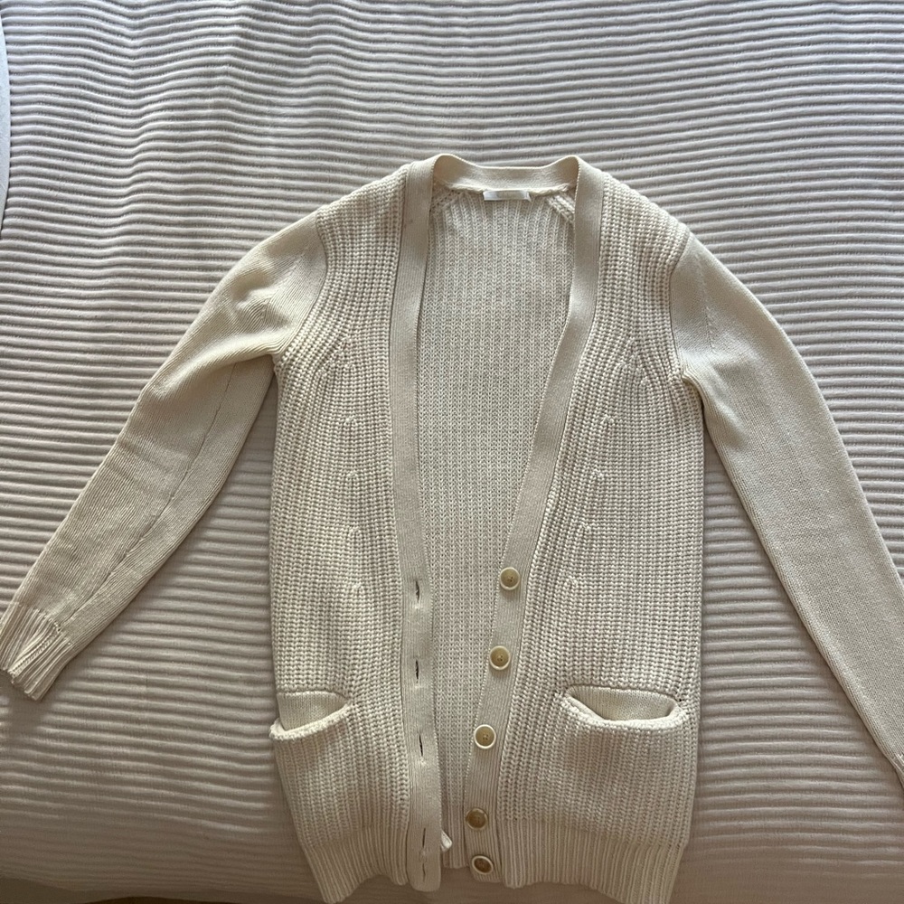 Chloe cream cashmere cardigan size small